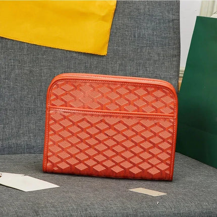 Borsa a tracolla unisex in vera pelle, borsa multifunzione da portare sotto il braccio, borsa portadocumenti portatile per viaggi d'affari