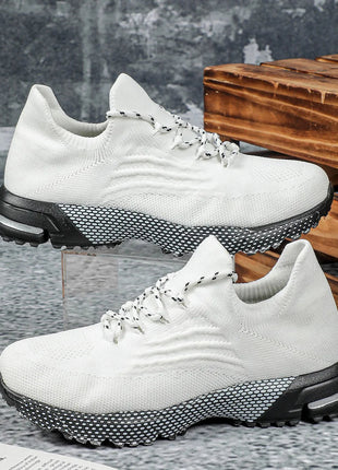 Breathable Socks Shoes Women Lightweight Knitted Casual Sneakers Non-slip Walking Footwear Outdoor Jogging Fitness Sports PlatiNum