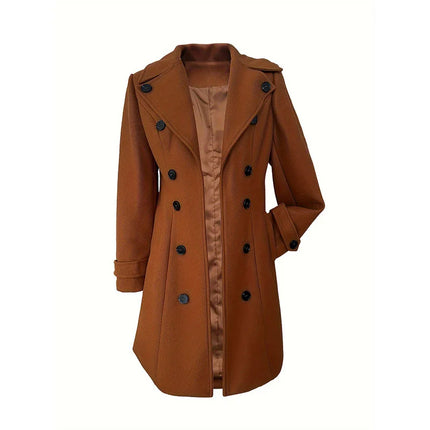 Autumn Winter New Woolen Coat Suit Collar Temperament Loose Thick Coat Fashion Commuting Versatile Women's Clothing