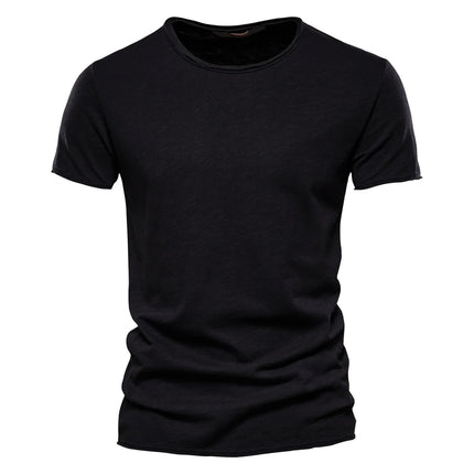 100% Cotton Men's T-shirt Casual Soft Fitness Summer Thin T-shirts Men's Home Clothes O-Neck Short Sleeve Solid T Shirt for Men