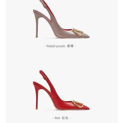 HLTINO Fahion Slingback Nero Comode Scarpe Estive da Donna Sandali con Tacco Alto 2025 Tendenza per Abito da Festa di Nozze