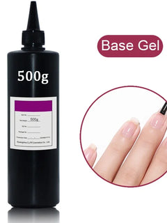 500/250g Base Gel No Wipe Top Coat High Quality Long Lasting Soak Off UV Gel Nail Polish Hybrid Gel Varnish Without Sticky Layer