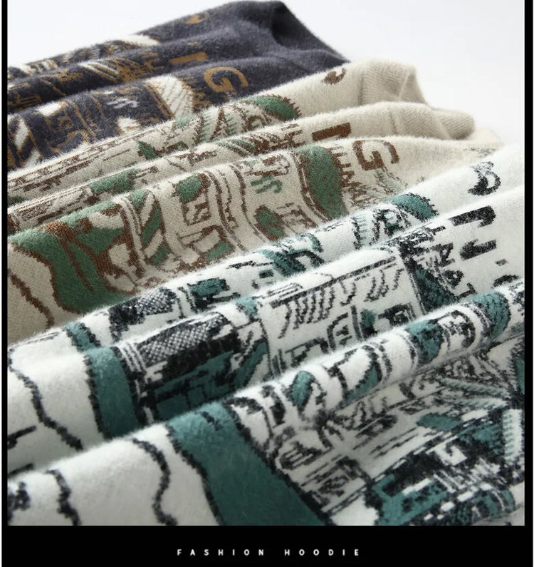 Men Knitted Sweater Stripe Pullovers Printing Round Neck Sweater Autumn/Winter Designer Quality Casual Men Clothing Jumper