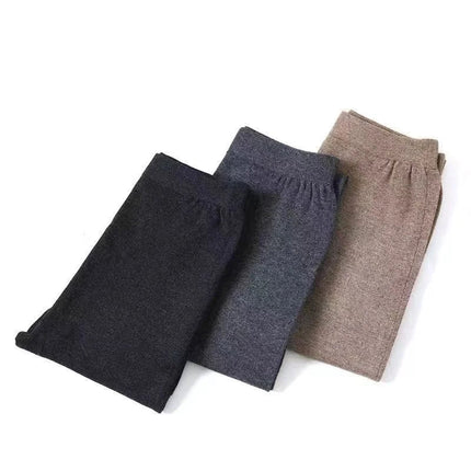 Women's Wool  Leggings Slim Pants High Waist  Autumn and Winter Cashmere Casual Knitted Pencil Pants Korean Thick Casual pants PlatiNum