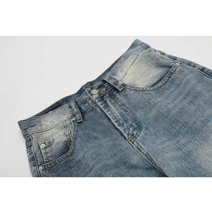 Jeans Vintage da Donna, Stile Americano Retrò, Gamba Larga Y2k, Vita Alta, Blu Chiaro, Pantaloni da Cowboy