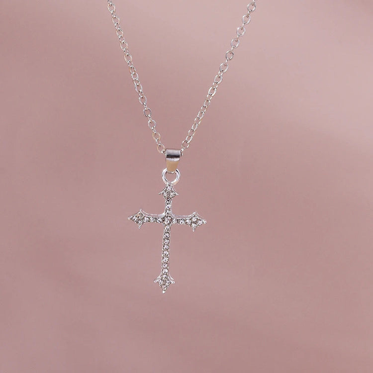 Y2K Crystal Butterfly Heart Necklace Fashion Kpop Shiny Clavicle Chain Necklaces for Women Girls New Trend Party Gifts Jewelry PlatiNum