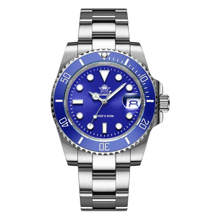 ADDIESDIVE MY-H3-2 Men's Dive Quartz Watch 41mm Fashion Stainless Steel Wristwatch 200M Calendar Display Luminous Watches ForMen