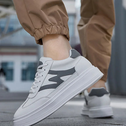 Hot selling Breathable Thick soled Trendy waterproof Durable Casual height increasing shoes Increase by 6 centimeters