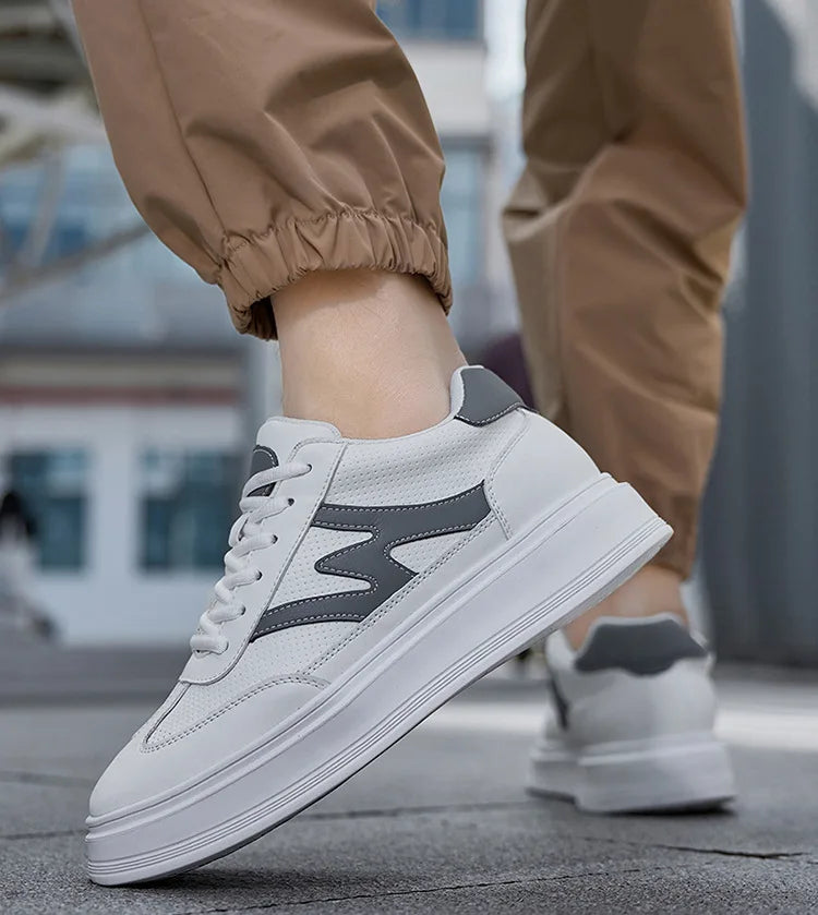 Hot selling Breathable Thick soled Trendy waterproof Durable Casual height increasing shoes Increase by 6 centimeters