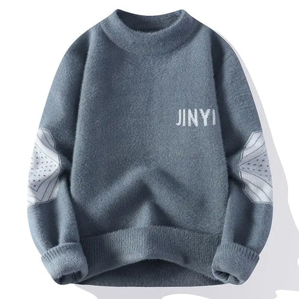 Sweaters men Winter Letter pattern thick sweater men Student youth sweaters autumn Men's wool pullovers full