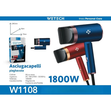 Professional Hair Dryer Collection, Foldable & Compact Household Hair Blow Dryer Series, Multi‑Power 1600‑2200W Ionic Hairdryer for Home Salon Daily Hair Styling