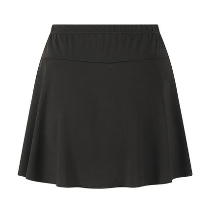 1/3-teiliges Set aus Damen-Midirock, einfarbigen Sommerschutzshorts, plissiertem Rock für Sport und Freizeit, modischem Yoga-Rock