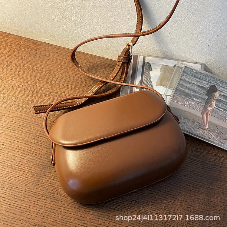 Womens Small Messenger Bag Solid PU Leather Shiny Shoulder Bag Fashion Saddle Bags Flip Buckle Phone Coin Purse Lipstick Storage PlatiNum