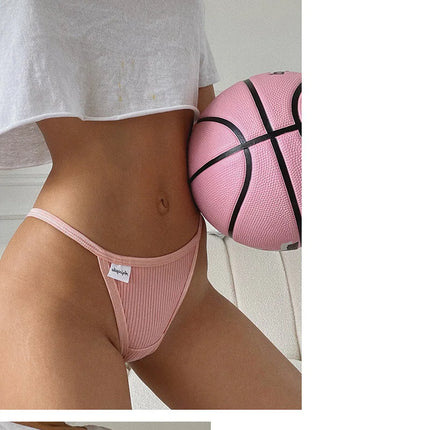 Sports Cotton  Sexy Women's Panties Simple Thongs Lingerie Briefs Female Underwear G-Strings Hot T-Back Breathable Underpants