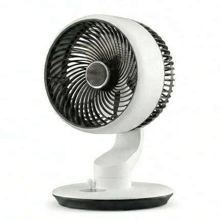 Ventilatore da tavolo USB da 7800 mAh, 5 velocità regolabili, timer 9H e 120° °   Ventilatore Elettrico Oscillante Intelligente da Parete Silenzioso per Cucina e Bagno