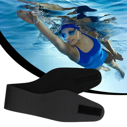 Kids and Adults Swimming Headband, Adjustable Waterproof Ear Band for Swimming and Diving, Ear Protection
