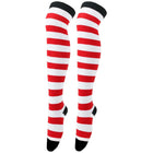 Calze autoreggenti a righe da donna Calze da donna nere bianche rosa lunghe sopra sopra il ginocchio femboy Cosplay Lolita Harajuku Y2k