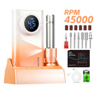 Rechargeable Nail Drill Machine, 45000RPM, 4500mAh Large‑Capacity Battery, Electric Nail File For Gel Nail Removal, Cuticle Removing, Callus Polishing, Manicure & Pedicure Tool For Beginners, Home & Salon Use