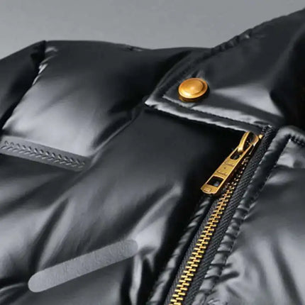 2022 Motorcycle Zipper Duck Down Jacket Men High Quality 90% White Duck Down Coat Lapel Vintage Black Down Jacket Men Clothing