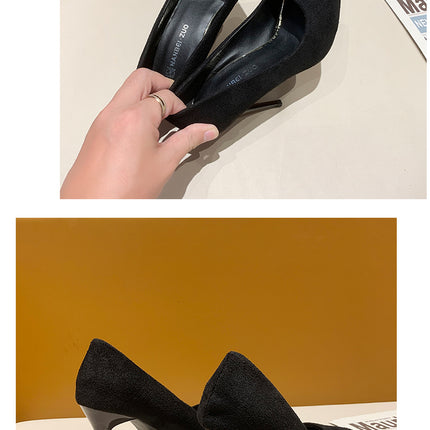 Donne Nuovi Sandali Con Tacco Medio Nero 6-8-10 cm A Punta Tacco Sottile Baotou Banchetto Scarpe Con Tacco Alto Scarpe Da Donna Tacones Mujer
