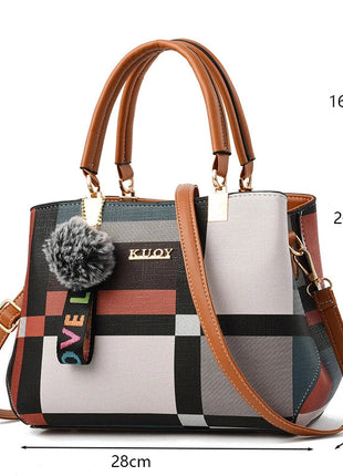 PU Leather Casual Crossbody Bags for Women Ladies Luxury Designer Tote Handbag Female Large Capacity Travel Shoulder Bag Sac PlatiNum