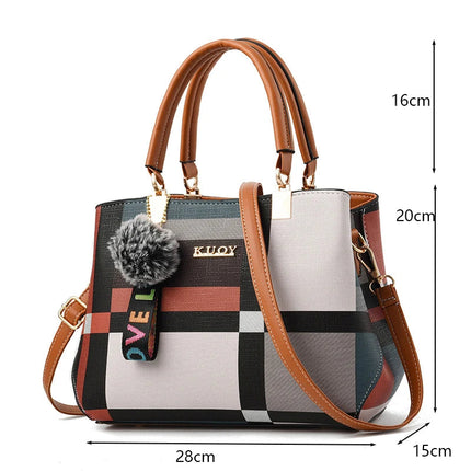 PU Leather Casual Crossbody Bags for Women Ladies Luxury Designer Tote Handbag Female Large Capacity Travel Shoulder Bag Sac PlatiNum