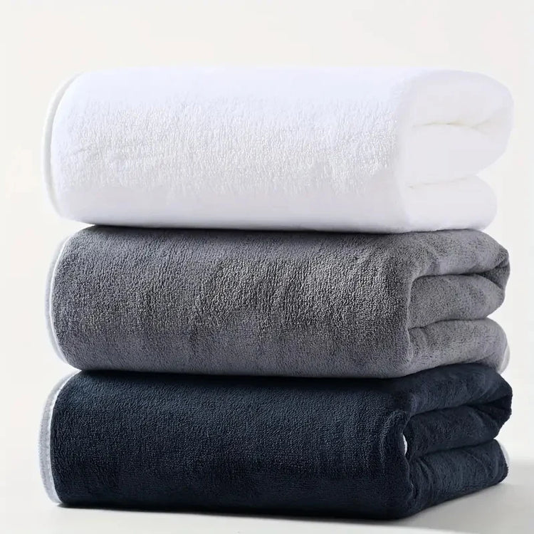 3 pezzi grandi asciugamani da bagno set grigio adulto corallo velluto bagno assorbente morbido asciu