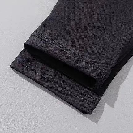 Men's T-Shirt Long Sleeve Solid Color Cotton Men's Clothing Full Sleeve for Spring and Autumn Undershirts