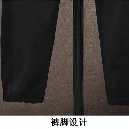 Spring Autumn Casual Men Sets Jacket + Pants Two Pieces Fashion Korean Trend Hooded Baseball Uniform Suit Man Outfit