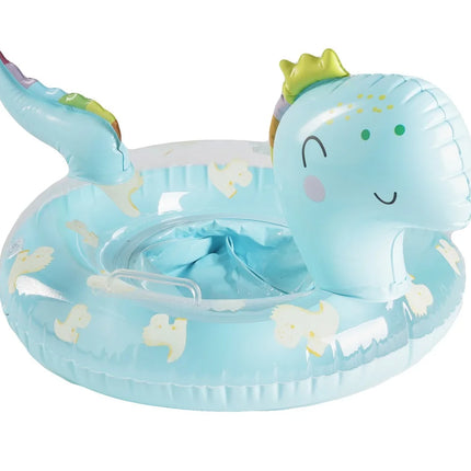 Rooxin Dinosauro gonfiabile Anello per piscina Galleggiante per piscina Cerchio per piscina Sedile galleggiante per tubo