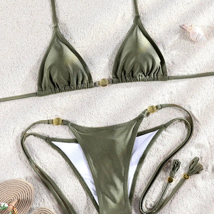 ZRTAK Costume a due pezzi Bikini 2025 Costume da bagno donna Push Up Costume da bagno Bikini sexy Set Costumi da bagno Stampa Beachwear Biquinis solidi platinumshop