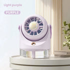 Ventilatore Portatile da Tavolo con Nebulizzatore d'Aria Fredda, Ricarica USB, Raffreddamento ad Acqua, Ventilatore Turbo con Umidificazione, Compatto Ventilatore Personale con Nebbia