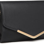 Miss Lulu Elegante Pochette da Donna con Catena Rimovibile, Borsa da Sera alla Moda per Matrimoni e Feste, Piccola Borsa a Tracolla Pratica