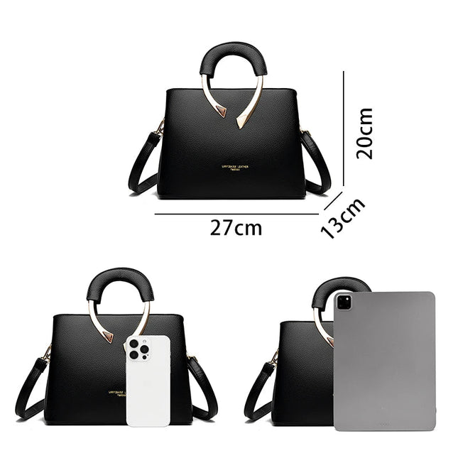 Luxury Handbags Women Bags Designer 3 Layers Soft Leather Shoulder Crossbody Sac Ladies Large Capacity Shopping Messenger Tote PlatiNum