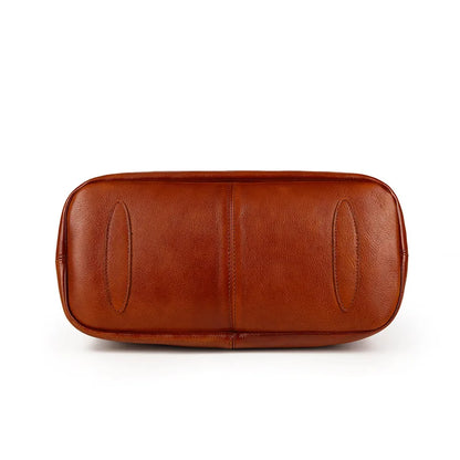 Women Handbag Top Quality Genuine Leather Long Strap Doctor Bags Women Shoulder Bag Manual Natural Cowhide Fashion Women Bags