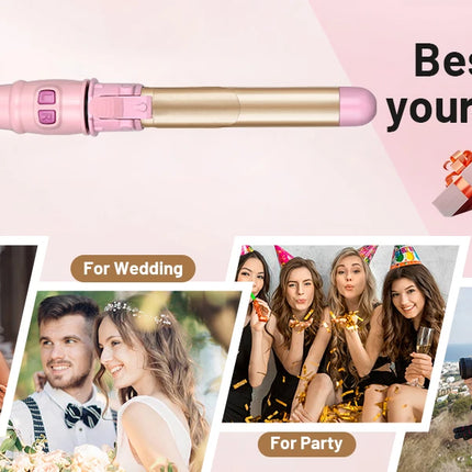 Automatic Curling Iron Hair Curler Electric Negative Ion Auto Rotating Curling Tool 1.1 Inches Barrel Suitable for All Hair Type