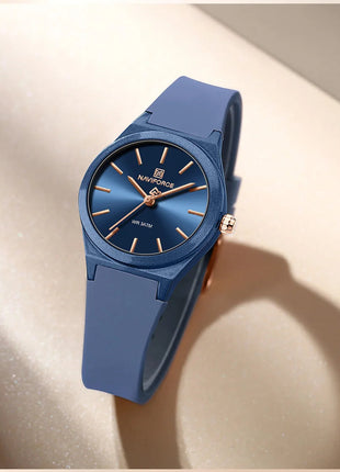 NAVIFORCE 2025 Orologi moda donna Orologio al quarzo Sport Cinturino in silicone Orologi da polso da donna Orologio semplice Regalo relogios feminino platinumshop