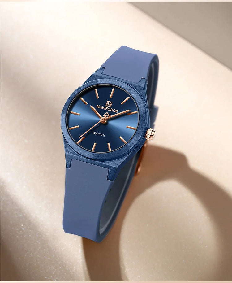 NAVIFORCE 2025 Orologi moda donna Orologio al quarzo Sport Cinturino in silicone Orologi da polso da donna Orologio semplice Regalo relogios feminino platinumshop