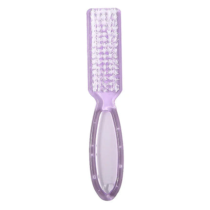 Cleaning Nail Brushes Transparent Long Handle Soft Remove Dust Nail Brushes Multifunctional Five Color Manicure Pedicure Tools