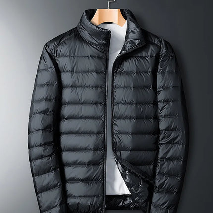 Plus Size thin and light hooded men's down jacket large size coat man puffer plus size winter jacket men 9XL 10XL 11XL 13XL 14XL