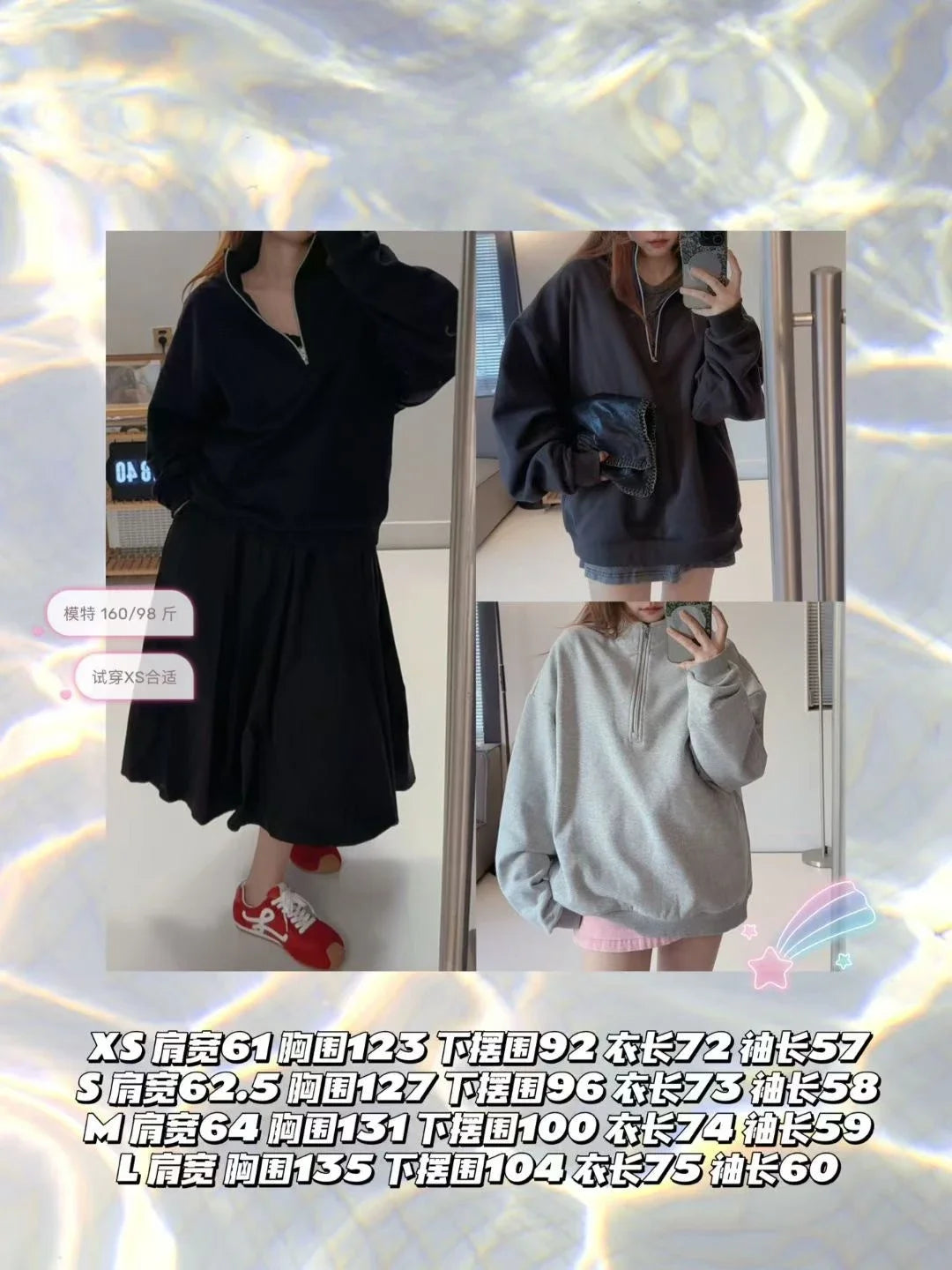 Unisex Winter Fleece Sweatshirt Thick Warm Stand Collar Zip Jacket Loose Fit Sport Top Casual Fitnes Outerwear for Men and Women