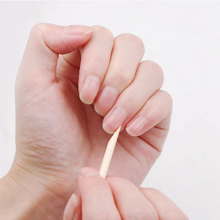 500/100Pcs Orange Wood Sticks for Nails BULK Double Sided Cuticle Pusher Remover Nail Art Manicure Pedicure Tool for Manicure Pe 2028