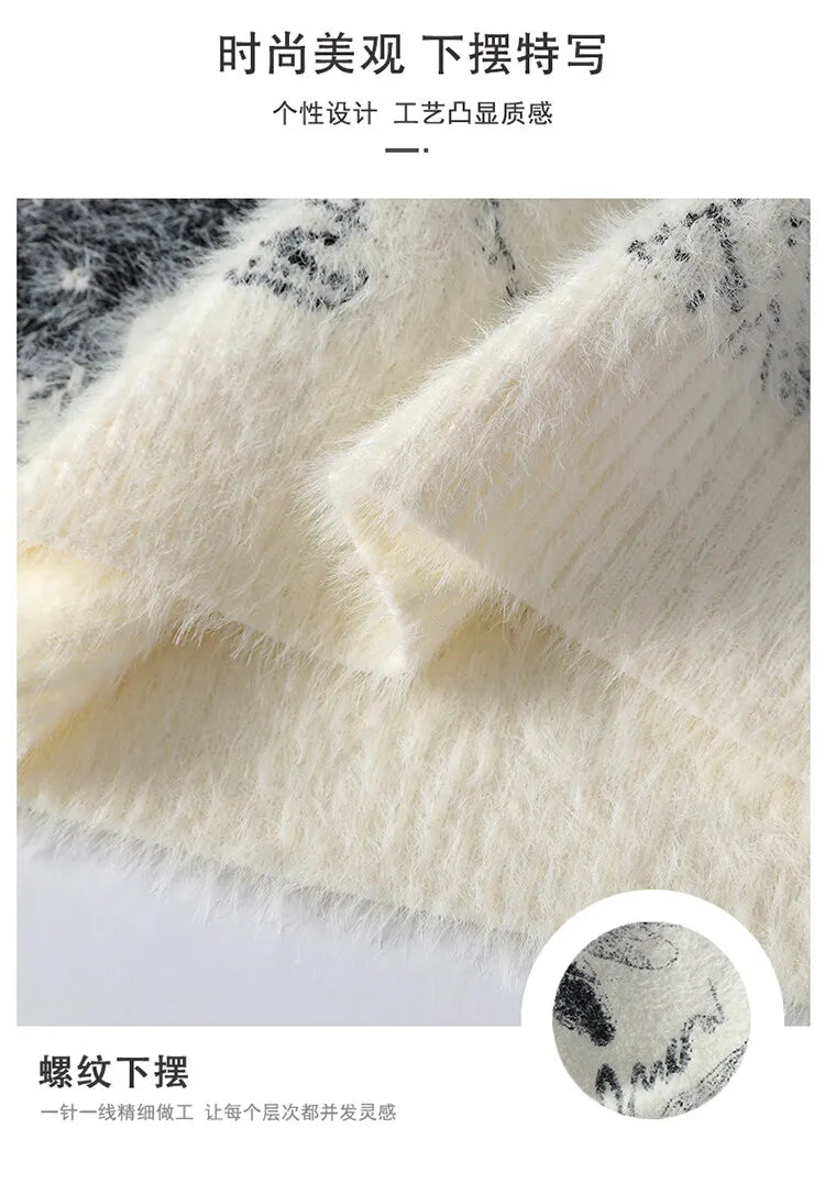 2026 Winter Sweaters for male men thick O-neck sweater men Student youth sweaters autumn Men's wool Casual Knitwear Pullover