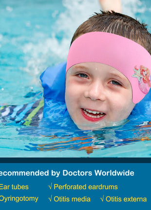 Fascia per nuoto impermeabile per bambini Fascia di protezione per le orecchie regolabile per mantenere l'acqua per il bagno, il nuoto, l'immersione