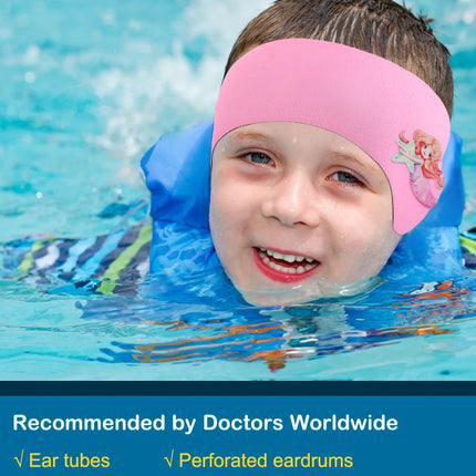 Waterproof Swimming Headband for Kids Adjustable Ear Protection Headband to Keep Water Out for Bathing, Swimming, Diving