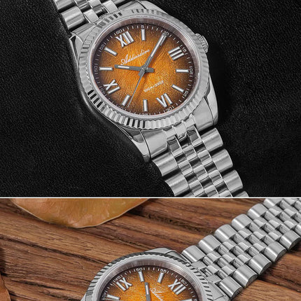 ADDIESDIVE New 36mm Watch for Men AD2512 Luxury Sapphire VH31 Quartz Wristwatch 100m Waterproof Stainless Steel Luminous Watches