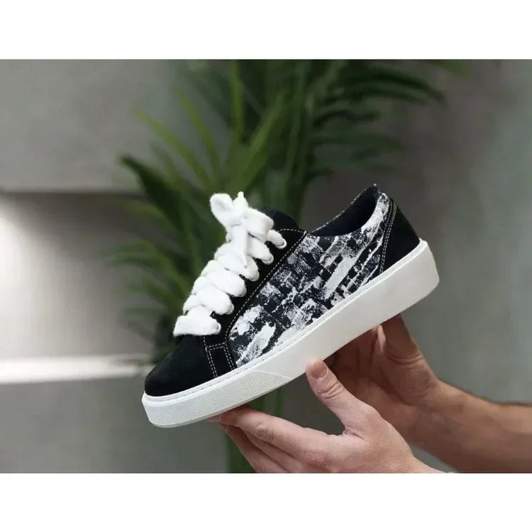 British Style Casual Sports Sneakers Unisex Fashion Flat Board Shoes Non Slip Wear Resistant Daily Street Walking Footwear
