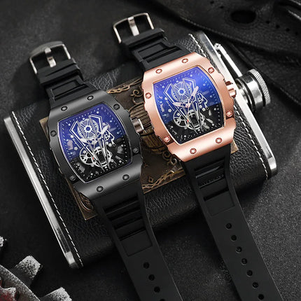 1/2PCS Casual cinturino in silicone orologi sportivi da uomo di lusso quadrante grande orologio al quarzo da uomo Reloj Hombre (senza scatola) platinumshop
