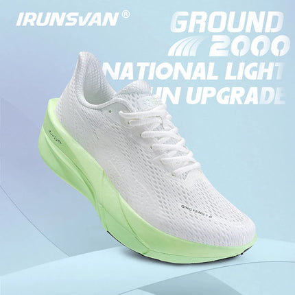 IRUNSVAN Surface 2000 Nylon Running Shoes for men Professional High Springback Training Women Outdoor Fitness Sport Shoes  ﻿ PlatiNum