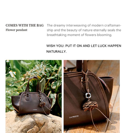 LA FESTIN Original Brand Women's Bag Shoulder Bag Leather Handbag 2025 New Dumpling Bag Fashion Crossbody Bag Lady Wallet